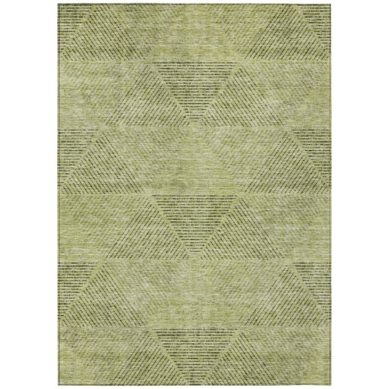 Tapis d'intérieur / extérieur à motif géométrique lavable 3 pi x 5 pi HomeRoots