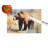 Grizzly Bear Glass Cutting Board Large