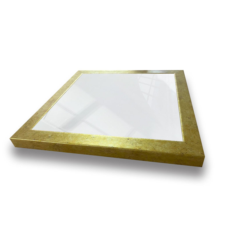 Munden Flat Wall Mirror, Gold