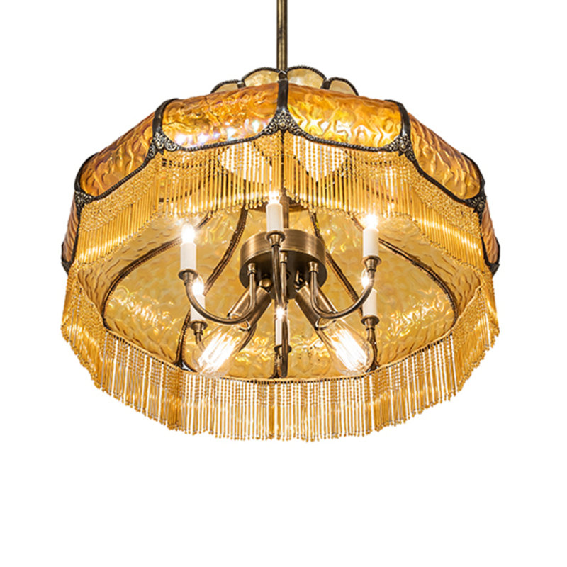 Frederick 11 - Light Pendant, Iridized Amber