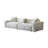 White Cotton and linen Modular Sofa-386081082-386081080