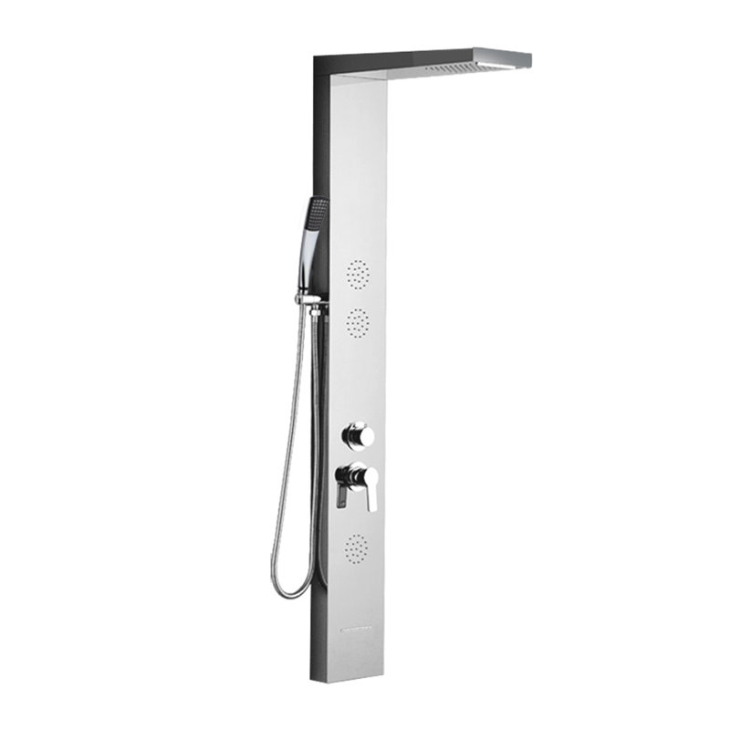 60.23'' Shower Panel with Fixed Shower Head, Chrome