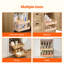 2 Tier Pull Out Cabinet Organizer Soft Close Slide Out Wood Drawer 20"W x 21"D