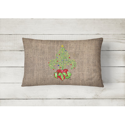 Outdoor Reversible Throw Pillow