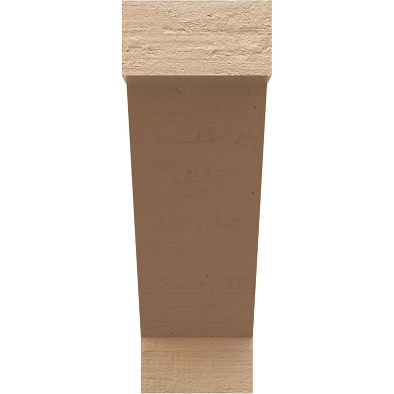 Burlington Woodgrain TimberThane Rafter Tail, Primed Tan, 6" H x 16" W x 2" D