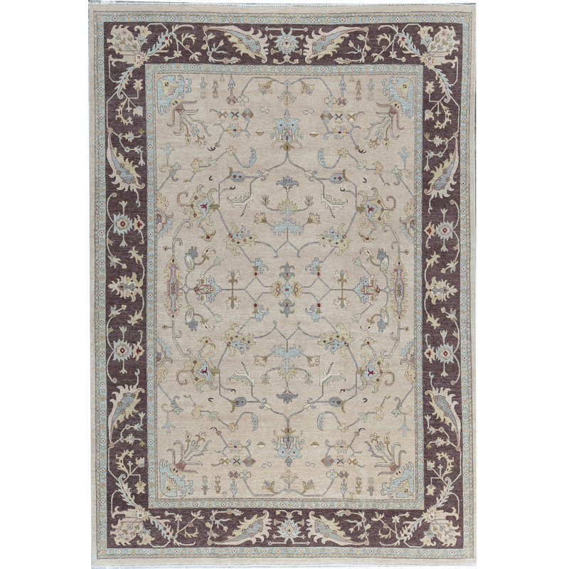 Tapis chameau noué à la main de haute qualité