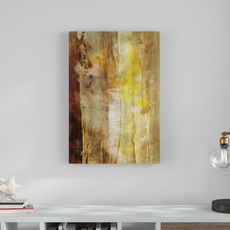 « ua ch golden lueur i », peinture sur toile tendue, H 32 po x l 22 po x P 2 po