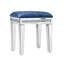 Mikayil Glass Mirrored Accent Stool Diamonds Vanity Stool-615641603