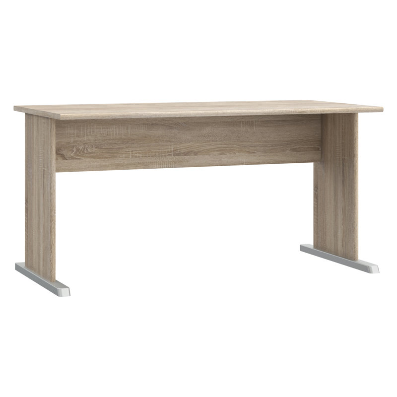 Tempra2 Particle Board / Chipboard Writing Desk, 72 cm H x 144 cm W x 72 cm D, Beige/Cream