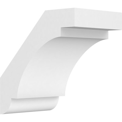 Attelle de genou en PVC de qualité architecturale standard Aspen l 5 po x P 8 po x H 8 po