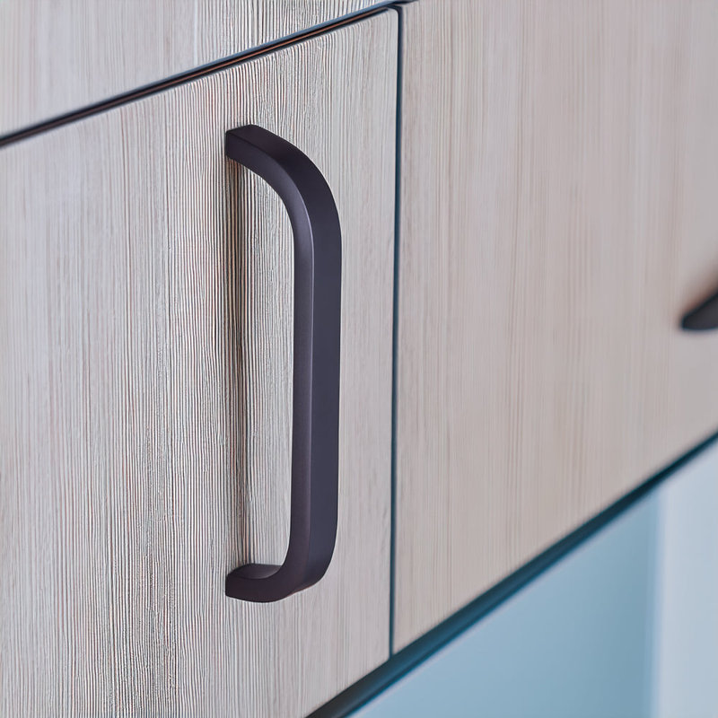 Midnight Black Brass 4" Cabinet and Drawer Bar Pull