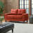 Causeuse modulaire Worthen en similicuir-473084031