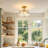 11.8in Vintage 3 - Light Semi Flush Mount Ceiling Light