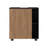 Parade Under Pedestal Sink Cabinet, 1 Door, 5 Open Compartments, Melamine Finish, Wenge And Natural Oak-1119494879