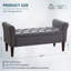 Banc de rangement à couvercle rabattable Fatheha-1197797832