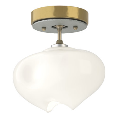 Ume Frosted Glass 1 - Light Semi Flush Mount