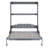 Queen Size Murphy Bed Wall Bed with Cushion,Gray