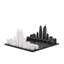 Acrylic LOS ANGELES Chess Set with Wood Map Board