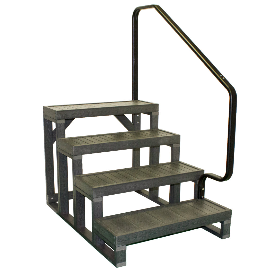  56" 4 - Step Plastic Lightweight Hot Tub Step Westview Manufacturing