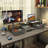 Dual Monitor Stand Riser With Two Drawers, Extra Large Storage For 2 Monitors, Desktop Oraganizer Computer,Laptop,Screen,Printer,TV