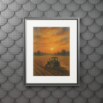 Clinger Single Picture Frame Print