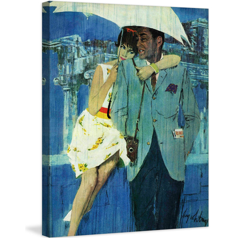 «Love Comes to Miss Lucas», reproduction sur toile tendue, H 39 po x l 30 po