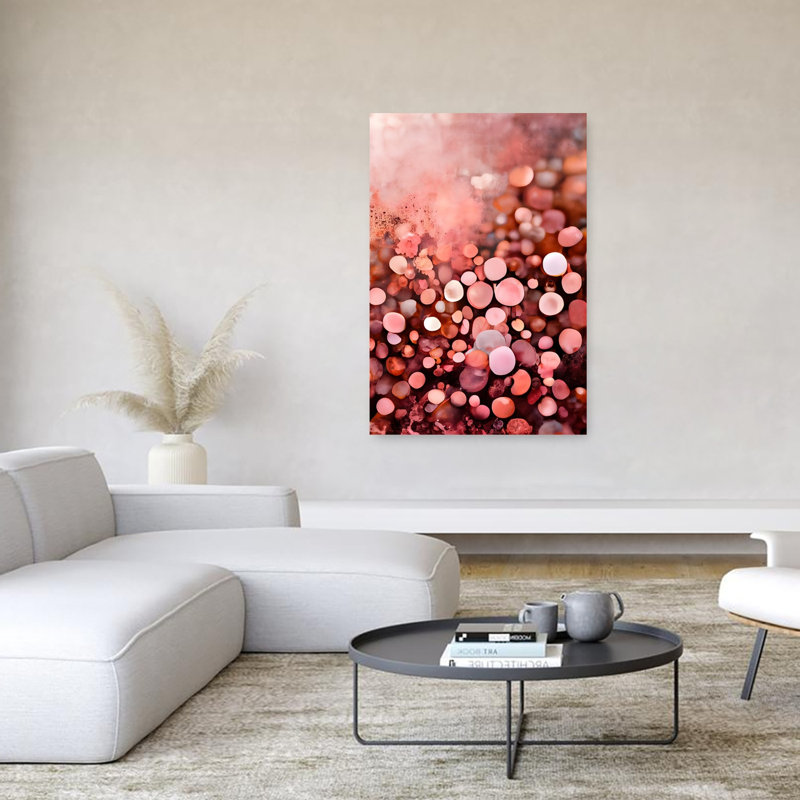 «Bubble Dreamscape Abstract Modern Landscape Nature», reproduction d'art murale, H 60 po x l 40 po