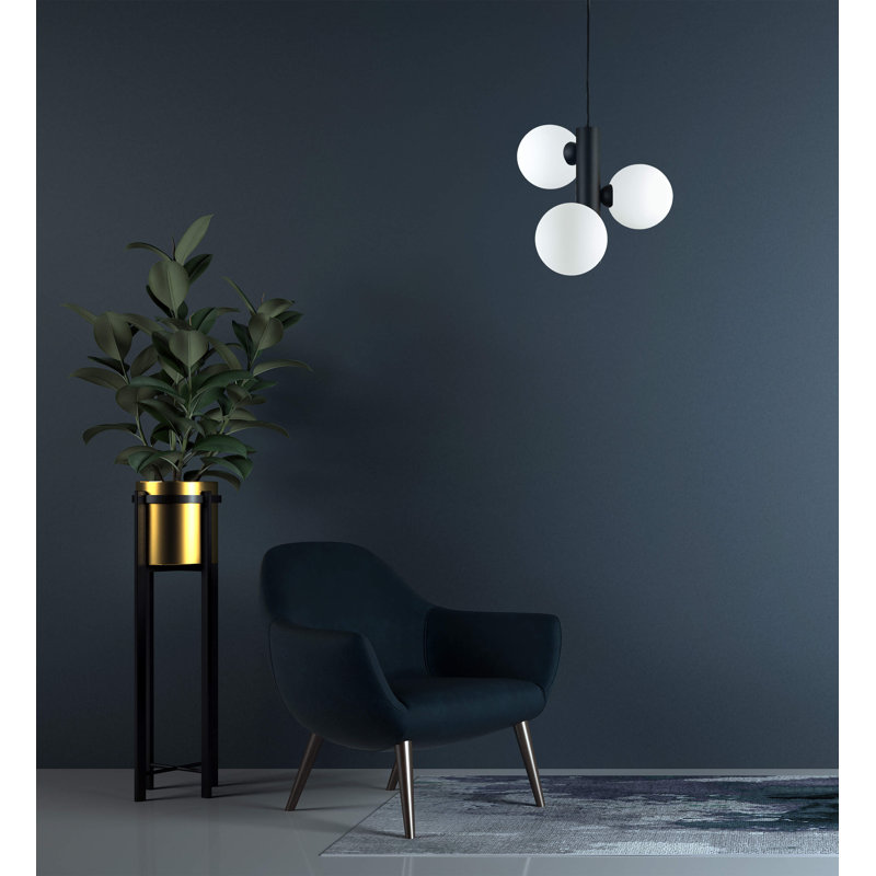 Anttwan 3 - Light Chandelier, White