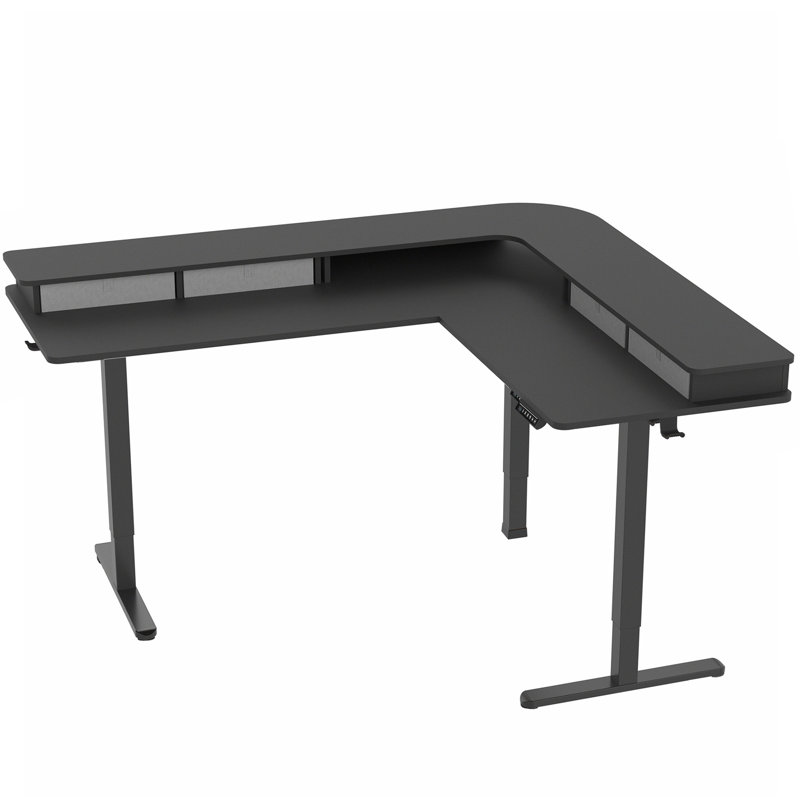 Bureau d'angle électrique à 2 niveaux VIVO