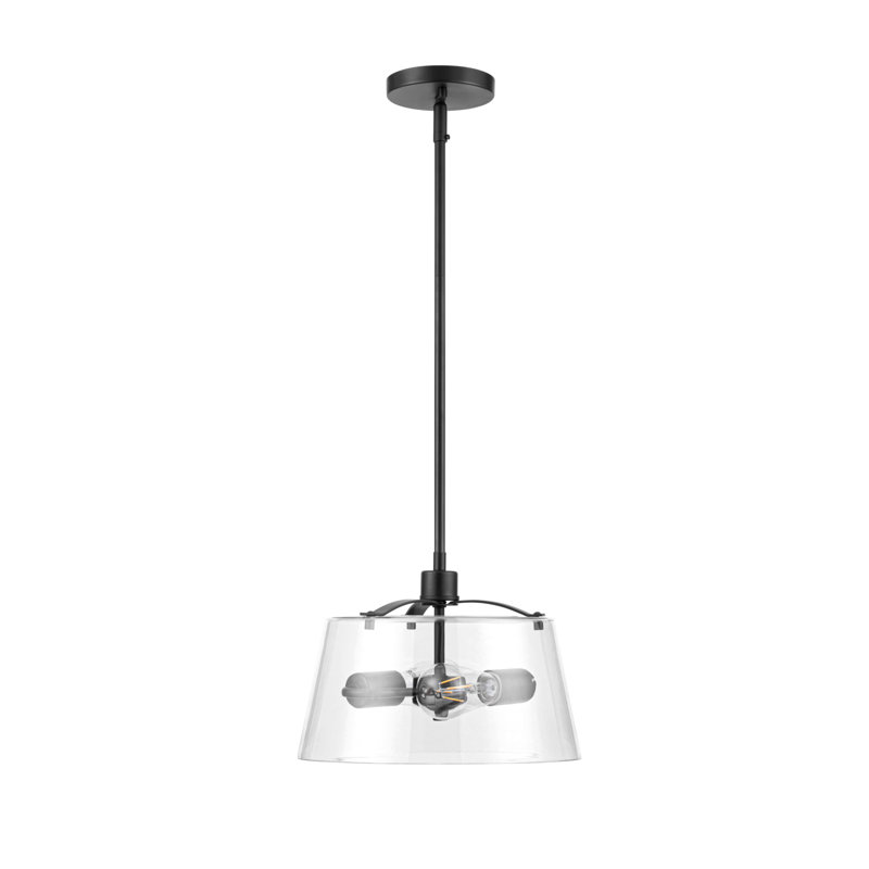 Fairendale Convertible Pendant/Semi-Flush with Clear Glass