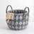 Bungalow Rose Fabric Laundry Storage Basket Organizer Bin with Handles