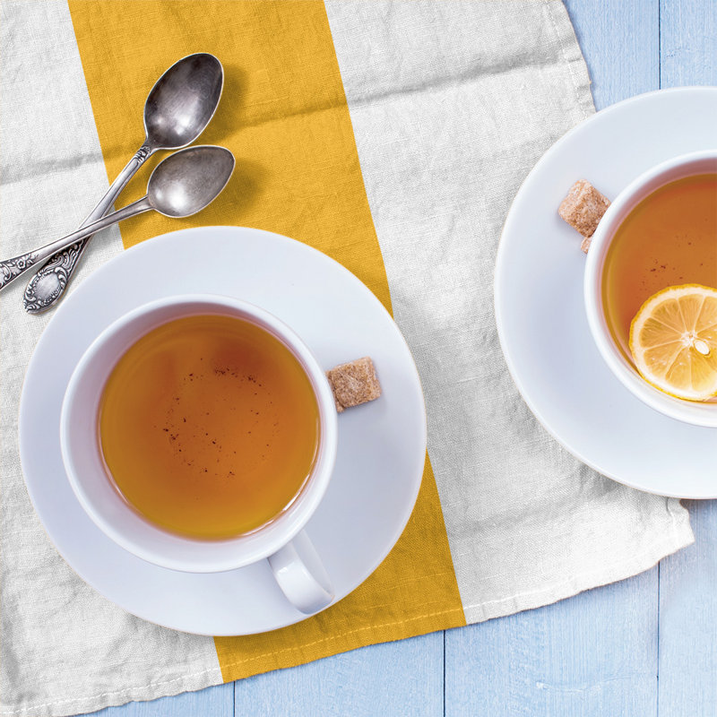 Stripe Tea Towel Kitchen Towel, Cotton Blend, White/Gold/White Los Angeles Basketball