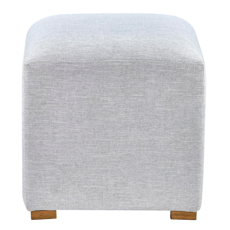 Byron Upholstered Accent Ottoman, Stucco