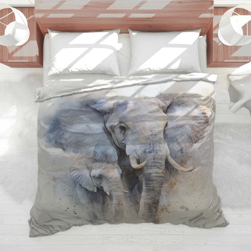 Édredon Elephant Bedding, Lit simple