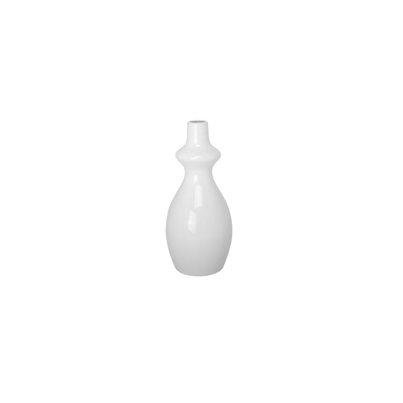 Ceramic Vase Gloss Finish White