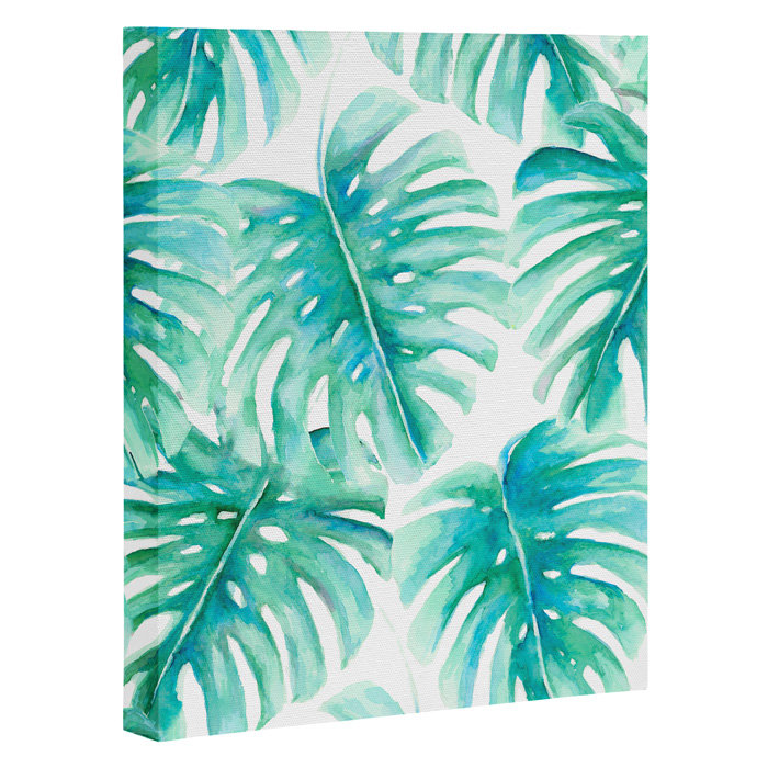 «Paradise Palms» par Jacqueline Maldonado - Impression sur toile, H 20 po x l 16 po x P 1 po, Toile