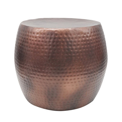 D19.5X16" Nuria Hammered Accent Table
