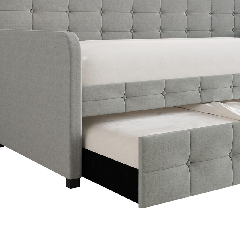 Friedlenchen Upholstered Daybed, Light Gray
