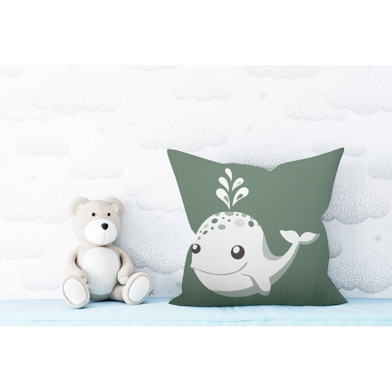 Coussin Whally, L 15 po x H 15 po, Émeraude