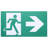 Running Man Green Exit Sign - 120/347V - 2HR Backup - Single/Dual Face - Universal Mounting - Wet Location - Low Temperature