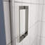 Porte de douche coulissante pour baignoire avec verre trempé épais-113150645