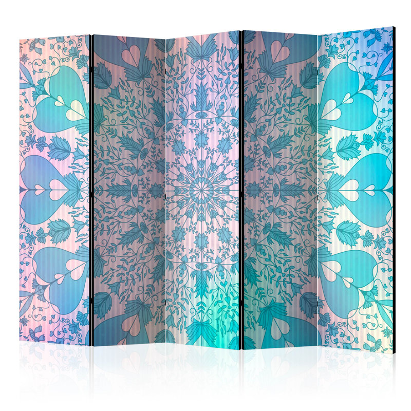 Room Divider - Girly Mandala (Blue) II [Room Dividers]