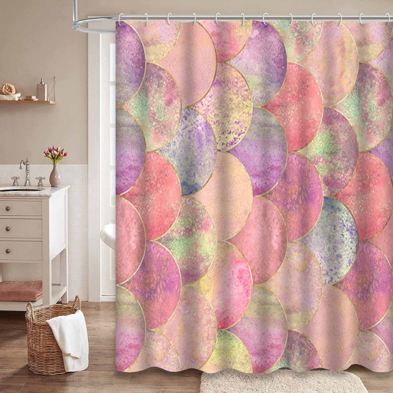 Rideau de douche Mermaid, L 72 po x l 84 po