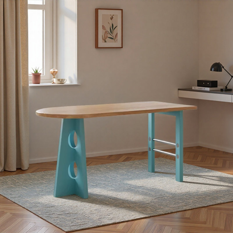 Conception créative moderne d'une table de salle à manger irrégulière, H 29,52 po x L 55,11 po x l 27,55 po