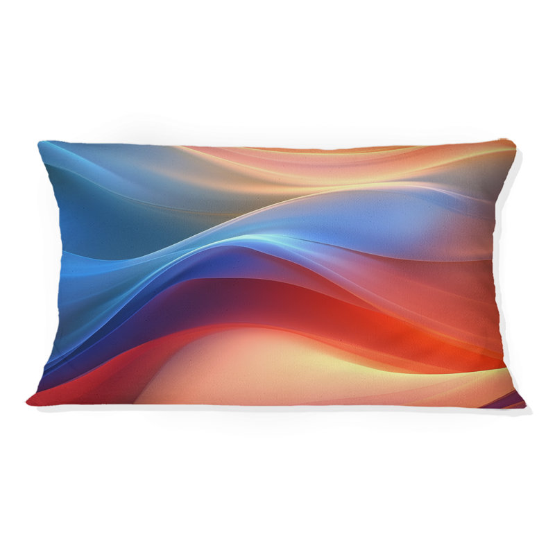 Coussin Orange Fractal Fluidité II - Fractals