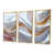 Toile avec cadre flottant or