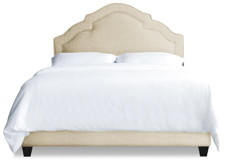 Sheila Upholstered Bed, California King, Natural