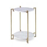 Evangeline Marble End Table
