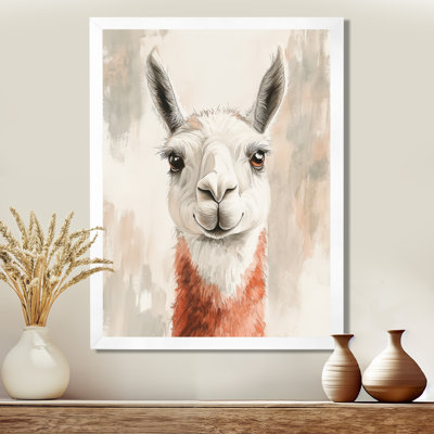 Lama des Andes - Tableau encadré