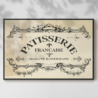 Antique French Label I, reproduction d'art sur toile